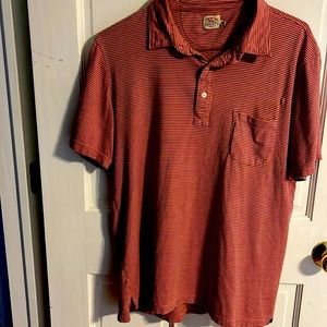 Mens Faherty striped polo.